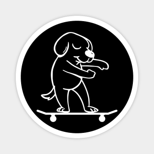 Skating Dog Magnet